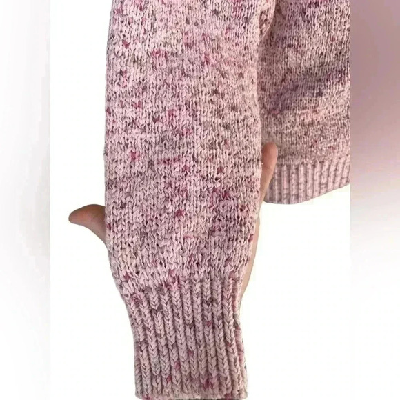 LOFT women’s knit two piece set cardigan pink 3 button super chick sz Small used - Picture 5 of 9